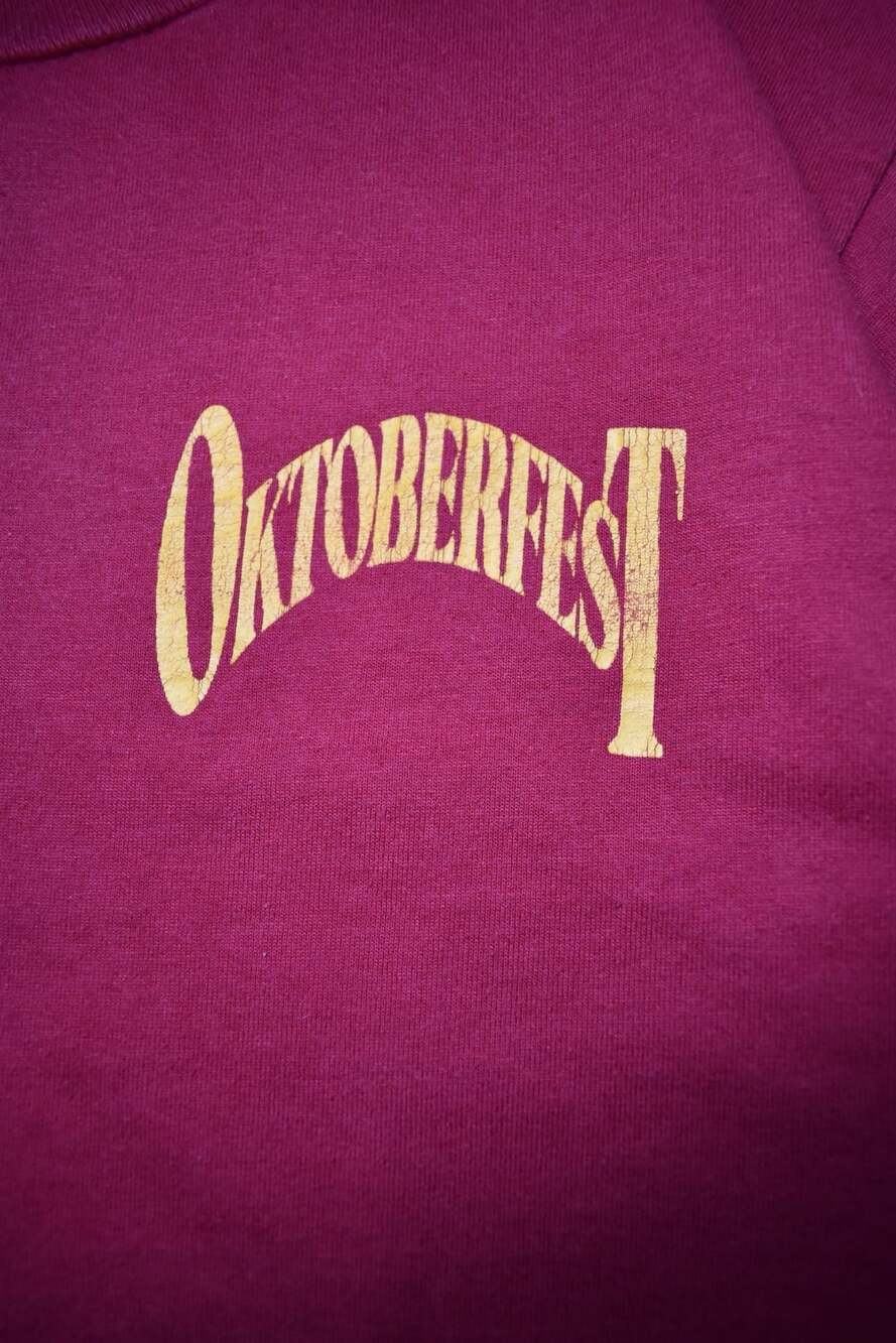 Vintage 1998 Jerzees Oktoberfest Hudspeth Center Red Long Sleeve Sweatshirt L - Picture 2 of 7